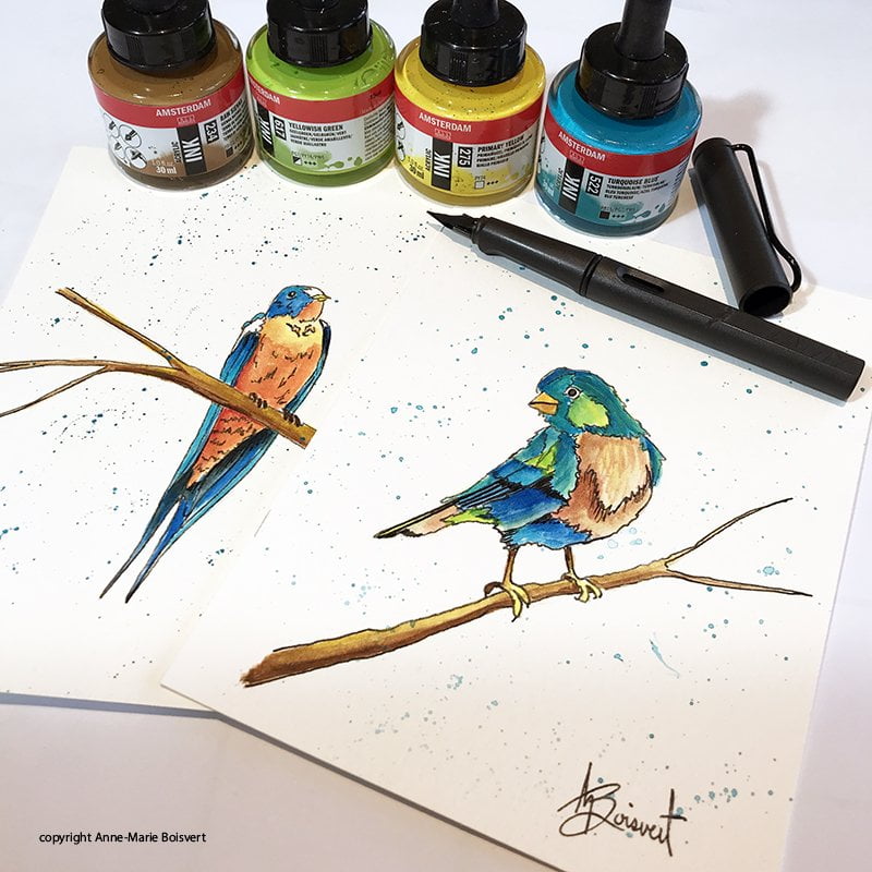 Choisir sa plume à l’encre pour dessiner