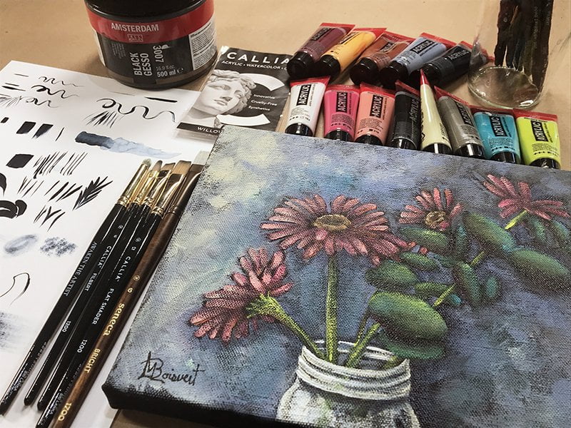 Jamais trop de pinceaux!