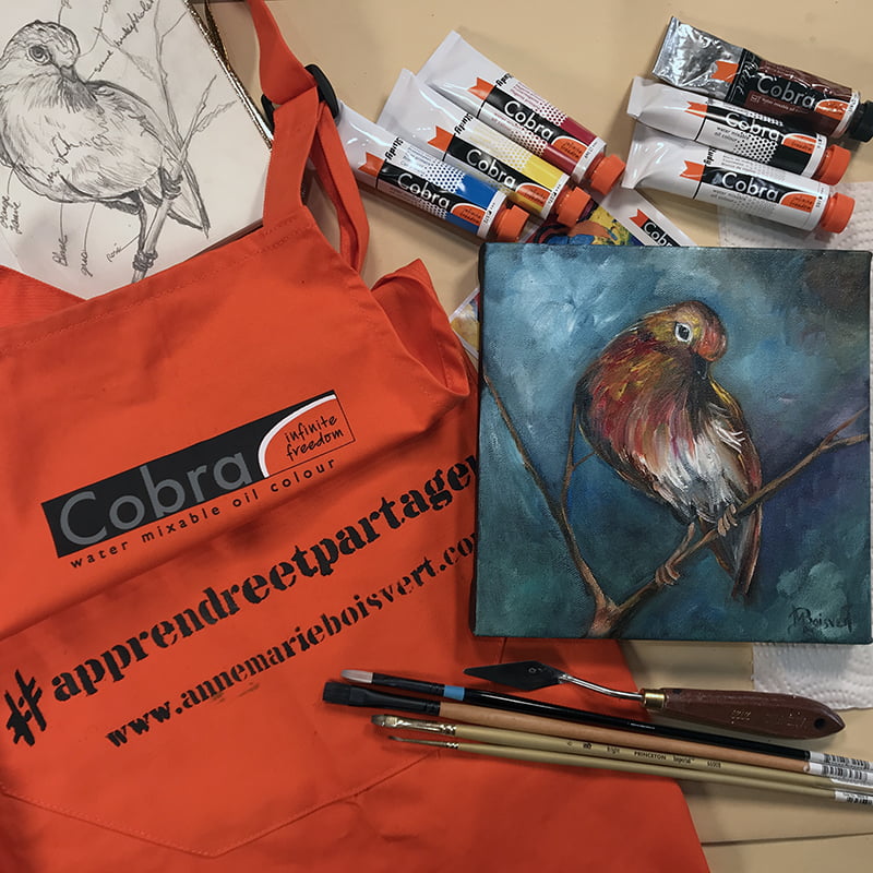 Cobra Study, Apprivoiser la peinture à l’huile hydrosoluble à l’eau